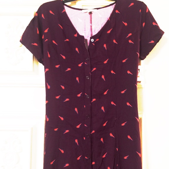 90’s David Bowie Button Down Hi-Low Skater Dress - Picture 3 of 8